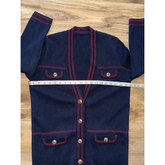 Maje “Mollie” topstitched cardigan 100% cotton - size 40 - 8-10/US - OG1 - Picture 9 of 12